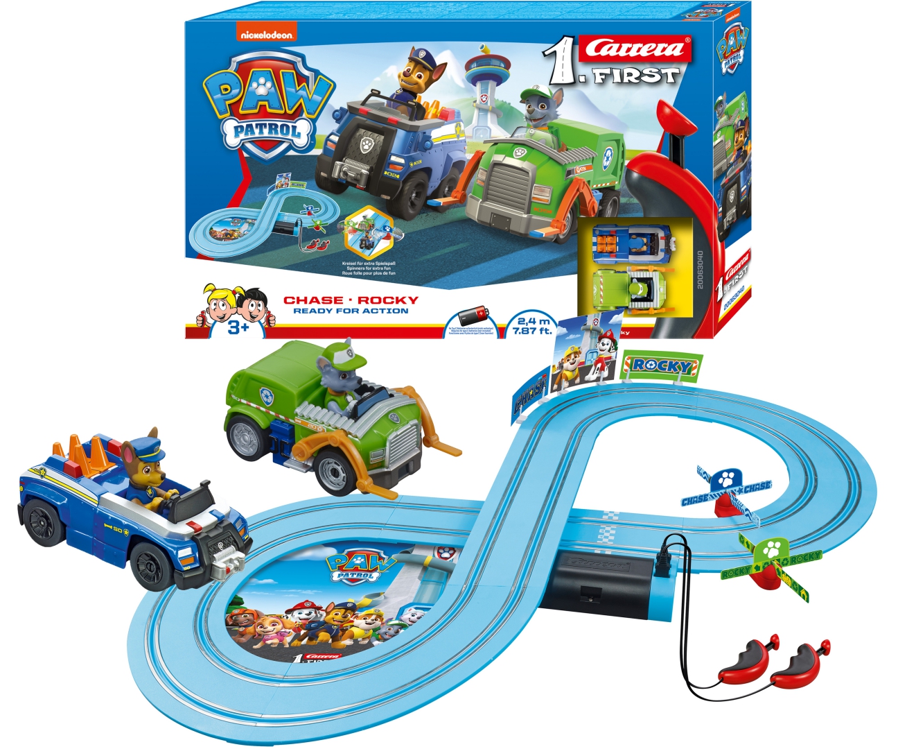 Carrera First 200 Paw Patrol - Ready for Action 2,4m